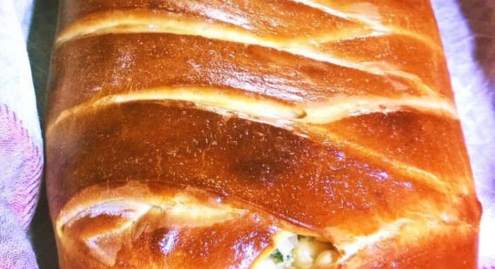 Закарытый капустный пирог