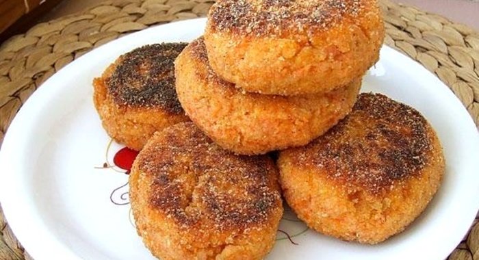 Морковные котлеты на скорую руку
