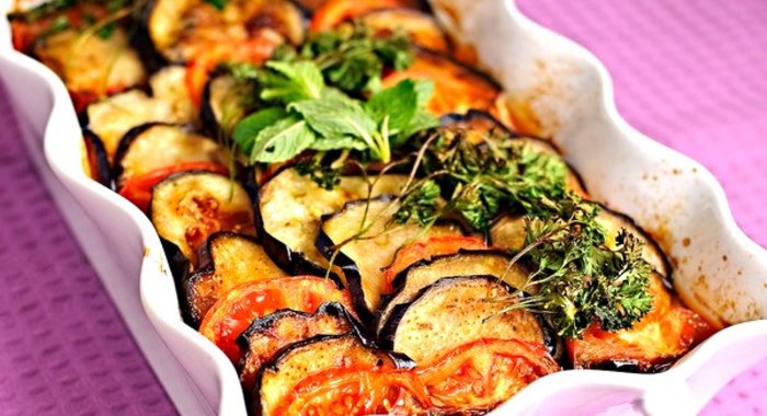 Запеканка из баклажанов с мясом
