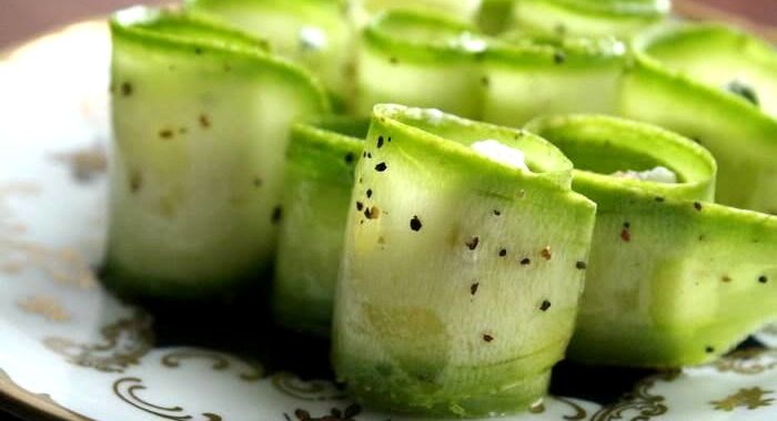 Рулетики из цуккини