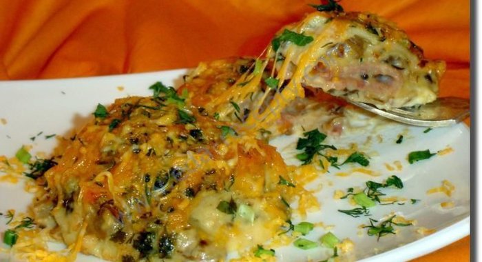 Блинная запеканка