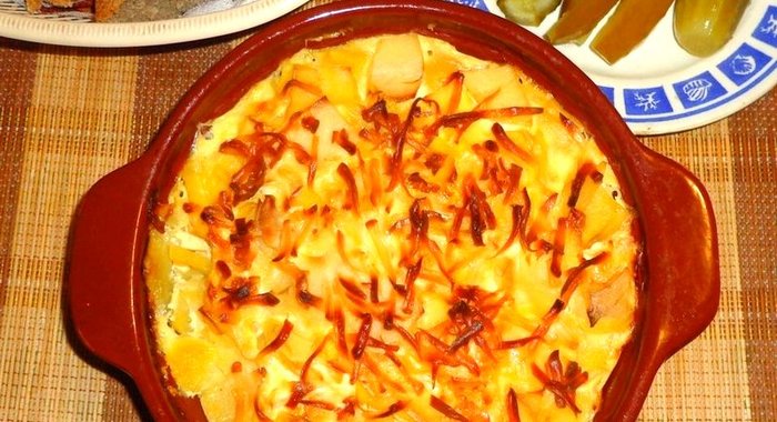 Картофельная запеканка с имбирем