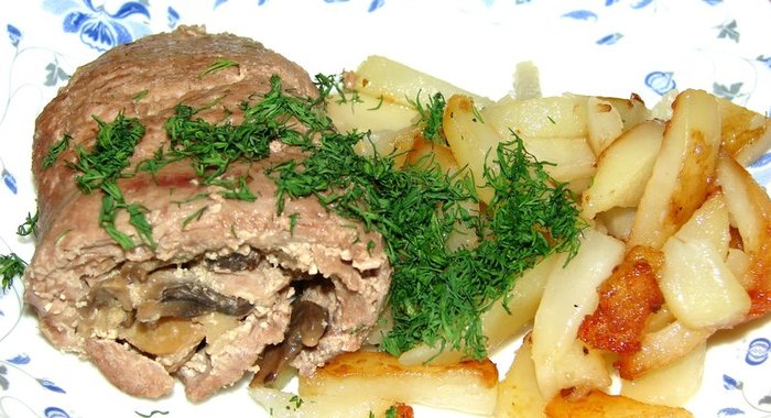 Рулет из индейки в фольге