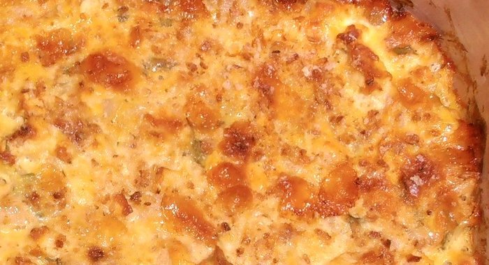 Запеканка из сыра, яблока и груши