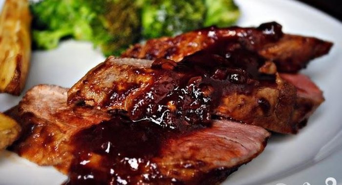 Свинина в гранатовой глазури