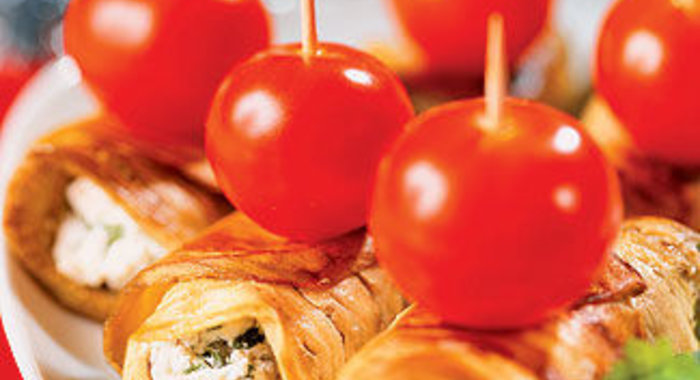 Рулетики из баклажана