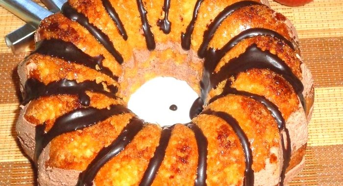 Кекс с карамельным кремом