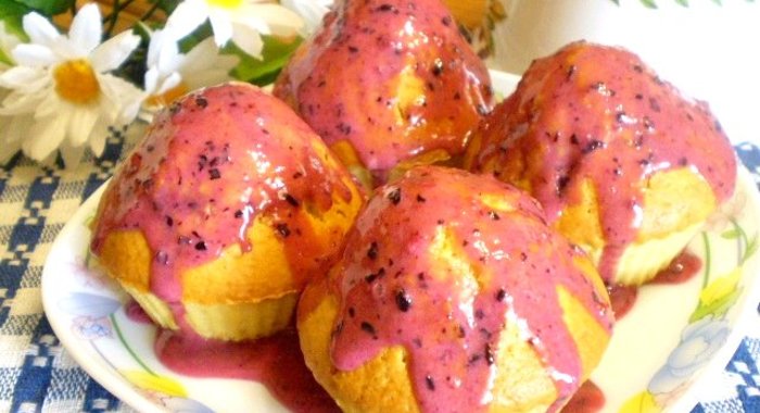 Вкусные кексики в силиконовых формочках