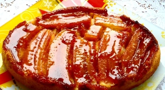 Постный банановый пирог