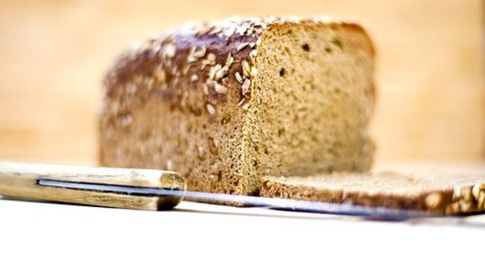 Коричневый хлеб на соде с отрубями