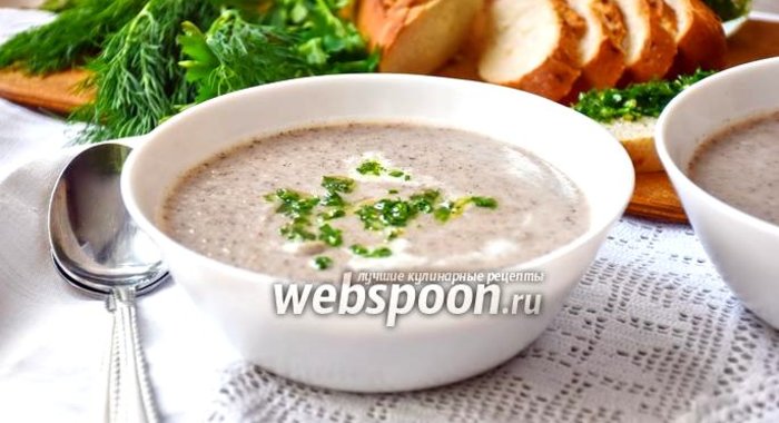 Суп-пюре из сморчков