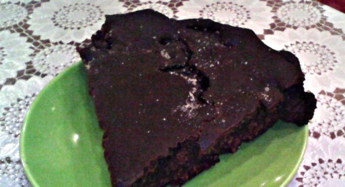 Постный вишневый пирог