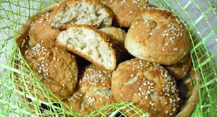 Овсяное печенье с кунжутом