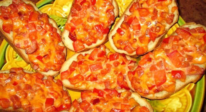 Пицца на хлебе