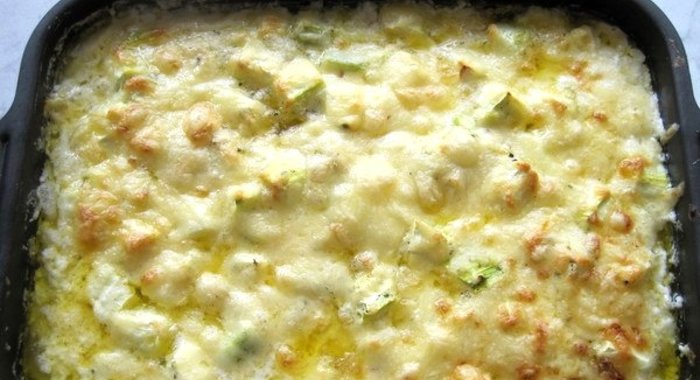 Запеканка из кабачков и курицы