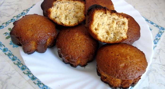 Кексы на сгущёнке