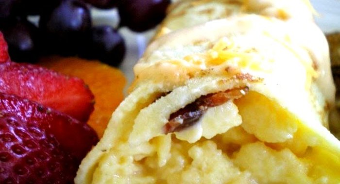 Блинчики с начинкой из яиц