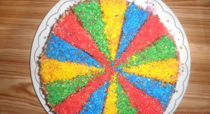 Торт Веселый с бананом