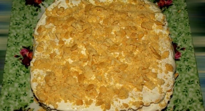 торт рыжик классический со сметанным кремом