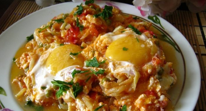 Яичница Летнее утро