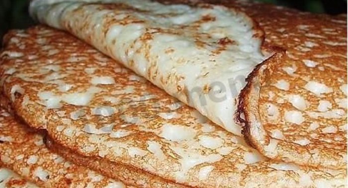 Блинчики на теплом молоке