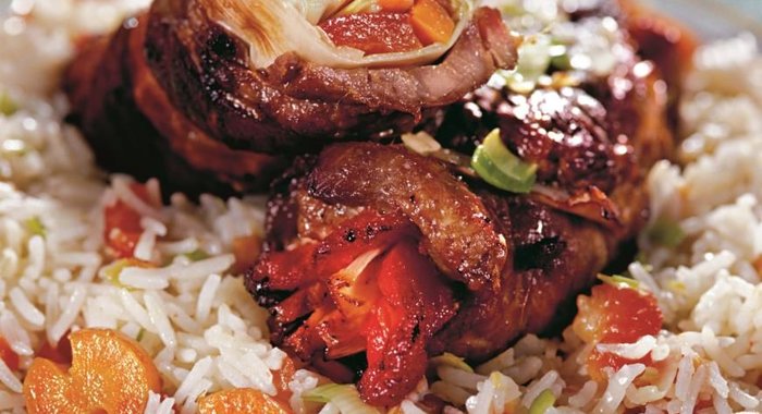 Свиные рулеты по-азиатски