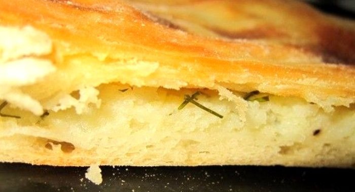 Пирог с картофелем и сыром