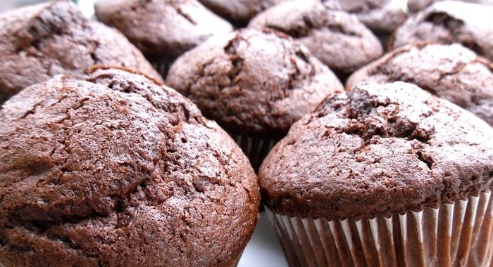 Кексики с вишней