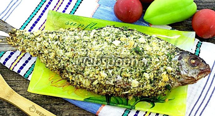 Лещ под хлебной корочкой