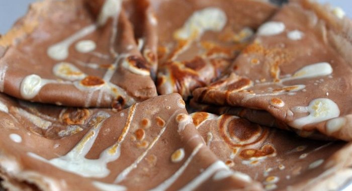 Блинчики на молоке шоколадные