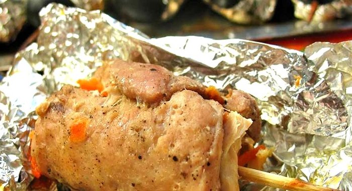 Мясные рулетики в духовке