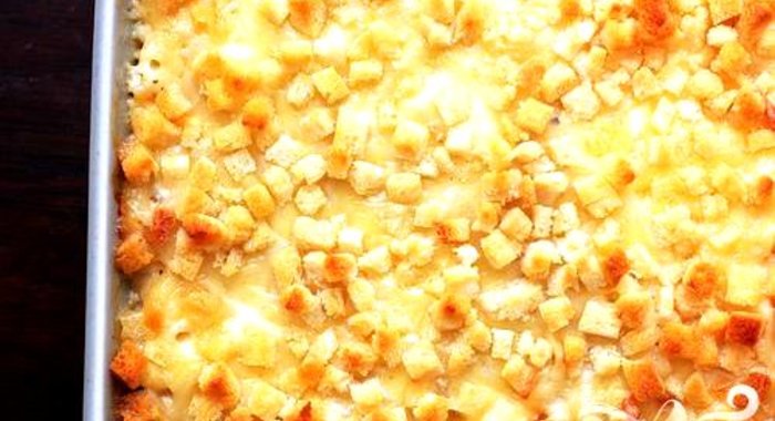 Домашняя запеканка с макаронами и сыром