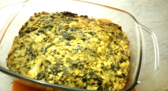 Шпинатная запеканка