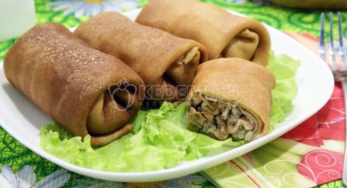 Блины с рыбой