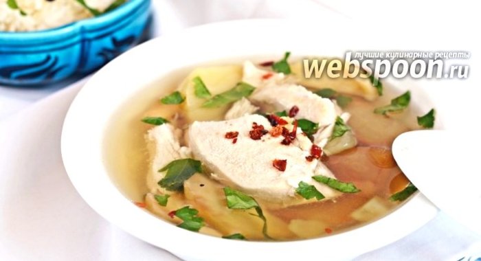 Картофельный суп с курицей