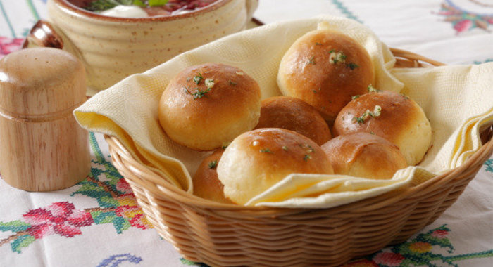 Пампушки с чесноком