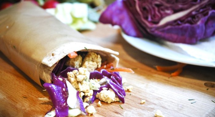 Рулет из лаваша с морковью