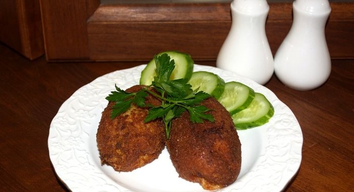 Куриные котлеты по-киевски