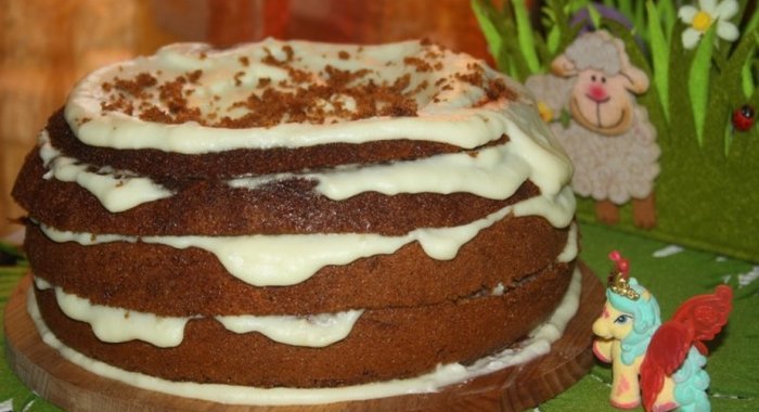 Черемуховый медовик в мультиварке