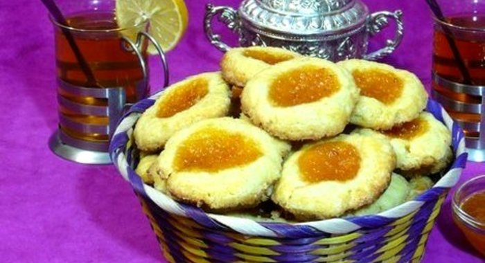 Печенье к чаю с абрикосовым джемом