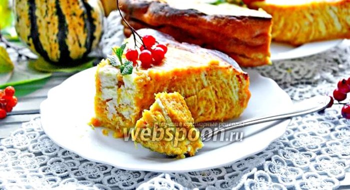 Тыквенно-творожная запеканка