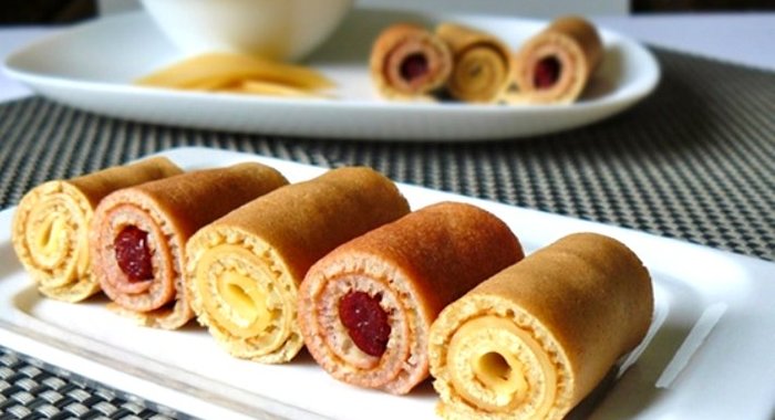 Рулетики из блинов