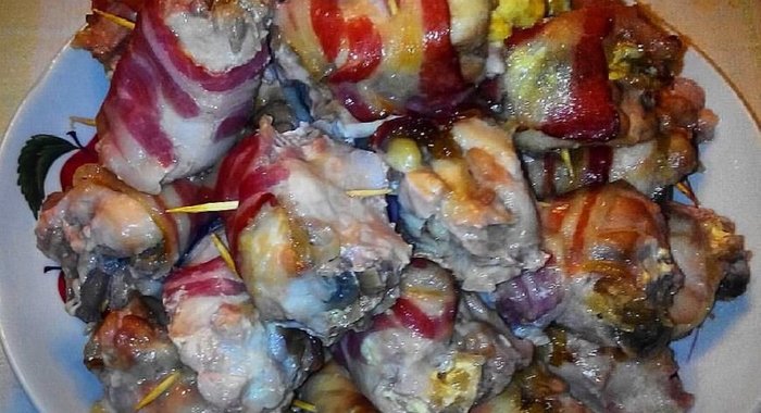 Рулетики в беконе