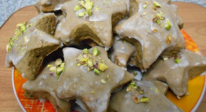 Печенье Фасолевые звездочки с фисташками