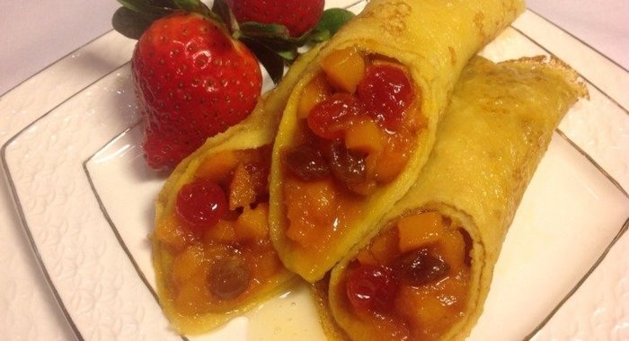 Пшенные блинчики с тыквой