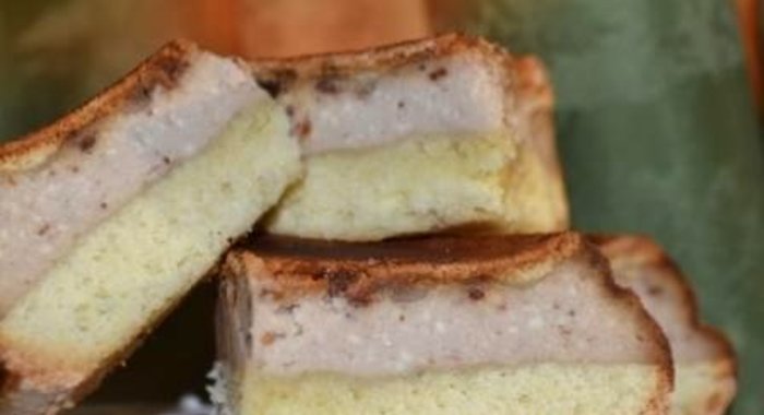 Творожно-бисквитный пирог