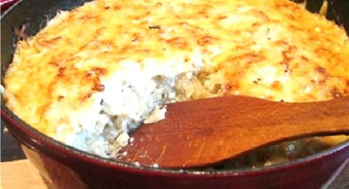 Капустная запеканка с творогом