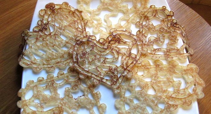 Блины на кефире ажурные