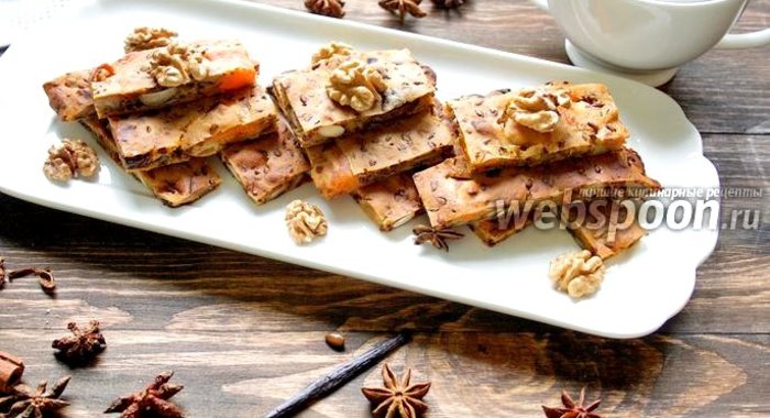 Пирог с сухофруктами без сахара