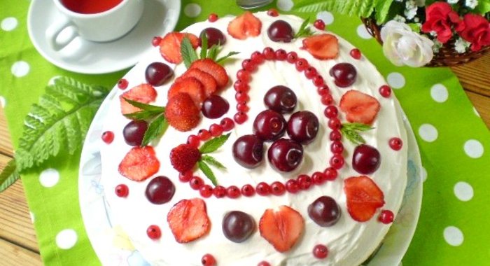 Торт со сметанным кремом